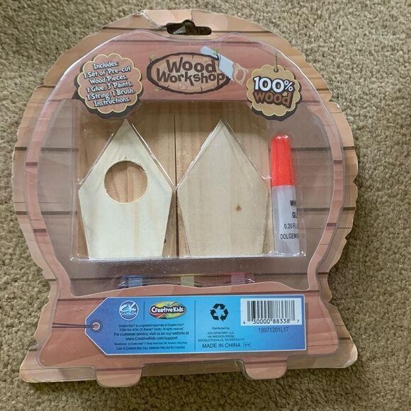 Creative Kids Wood Workshop Bird Feeder Kit *New* - Picture 1 of 4